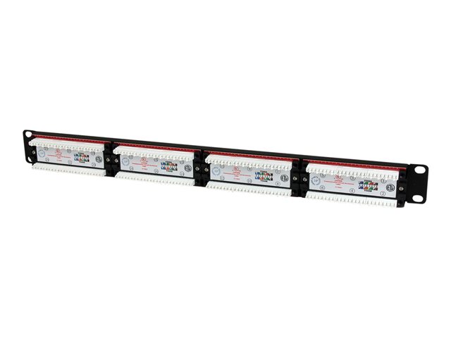 Elara StarTech.com 24 Port 1U Rackmount Cat 6 110 Patch Panel