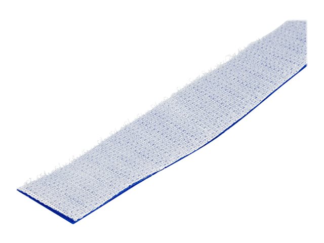 Elara StarTech.com 25ft Hook And Loop Roll Cut-to-Size Reusable Cable Ties Bulk Industrial Wire Fastener Tape / Adjustable Fabric Wraps Blue / Resuable Se