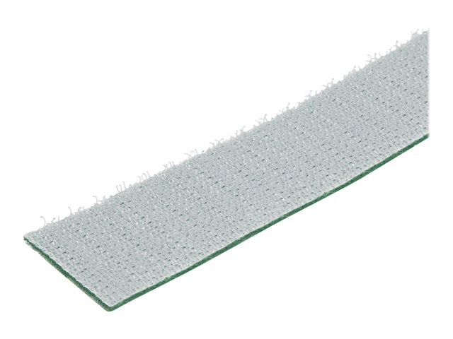 Elara StarTech.com 25ft Hook And Loop Roll Cut-to-Size Reusable Cable Ties Bulk Industrial Wire Fastener Tape / Adjustable Fabric Wraps Green / Resuable S