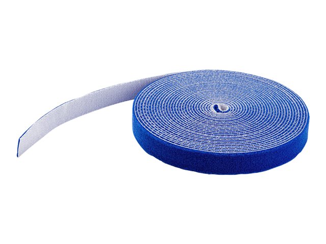 elara StarTech.com 25ft Hook and Loop Roll Cut-to-Size Reusable Cable Ties Bulk Industrial Wire Fastener Tape / Adjustable Fabric Wraps Blue / Resuable Se