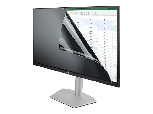 Elara StarTech.com 28-inch 16:9 Computer Monitor Privacy Filter Anti-Glare Privacy Screen With 51% Blue Light Reduction Black-out Monitor Screen Protector