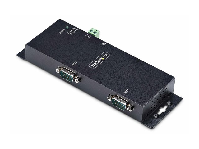 elara StarTech.com 2P Serial to Ethernet Adapter IP LAN to RS232 DB9 Converter
