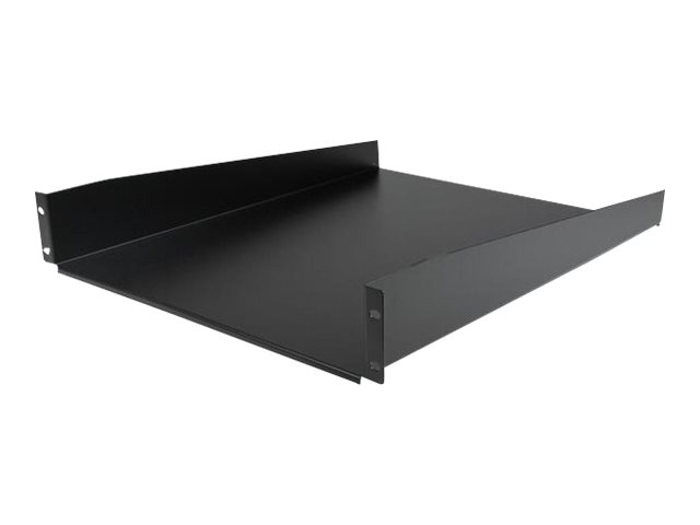 elara StarTech.com 2U Fixed Server Rack Mount Shelf 22in Deep Steel Universal Cantilever Tray for 19" AV/Data/Network Equipment Rack with Cage Nuts & Screw