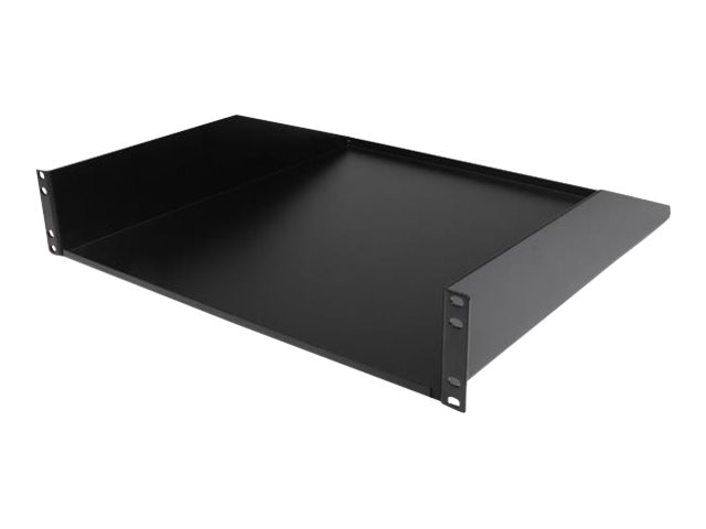 elara StarTech.com 2U Fixed Server Rack Mount Shelf 22in Deep Steel Universal Cantilever Tray for 19" AV/Data/Network Equipment Rack with Cage Nuts & Screw