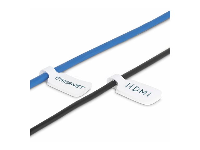 elara StarTech.com 3.5in (9cm) Cable Labels 100 Pack White Cable/Cord Tags (CABLE-TAG-HLWH)