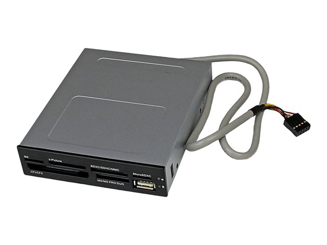 elara StarTech.com 3.5in Front Bay 22-in-1 USB 2.0 Internal Multi Media Memory Card Reader with Simultaneous Access