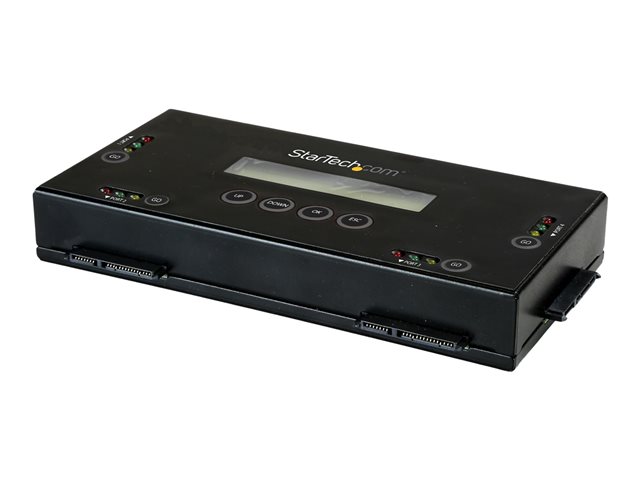 elara StarTech.com 4 Bay SSD/HDD Hard Drive Eraser 2.5" & 3.5" SATA Hostless Standalone Secure Erase External Disk Sanitizer 9 Erase Modes RS232 Printer