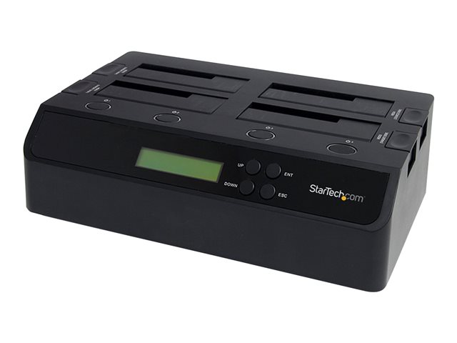 elara StarTech.com 4 Bay USB 3.0/ eSATA Hard Drive Duplicator Dock for 2.5" & 3.5" SATA/ IDE SSD HDD