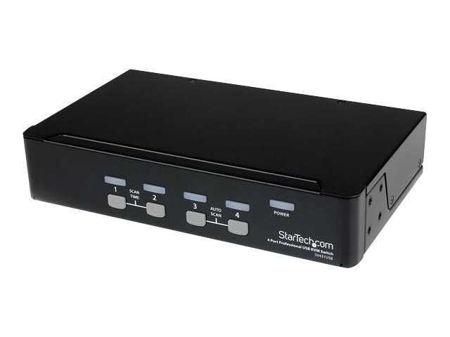 elara StarTech.com 4 Port Professional VGA USB KVM Switch with Hub