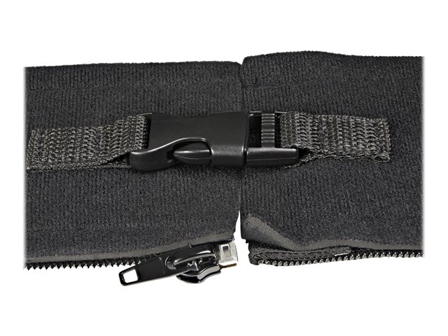 Elara StarTech.com 40" (1m) Neoprene Cable Management Sleeve With Zipper & Buckle 1.2" (3cm) Diameter Computer/PC Power/Network/AV Cord Cover/Manager Fle