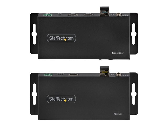 Elara StarTech.com 4K HDMI Over Fiber Extender Kit 4K 60Hz Up To 3300ft/1km (Single Mode) Or 1000ft/300m (Multimode) LC Fiber Optic HDR/HDCP Audio/RS232/