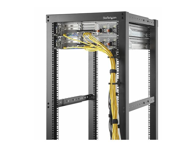 Elara StarTech.com 5-Pack 1U Vertical Cable Management D-Ring Hooks Cable Manager For 19" Server Racks/Cabinets Network Rack Wire Organizers Cable Guide
