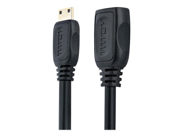 elara StarTech.com 5in Mini HDMI to HDMI Adapter 4K High Speed HDMI Adapter 4K 30Hz Ultra HD High Speed HDMI Adapter HDMI 1.4 Gold Plated Connectors UH