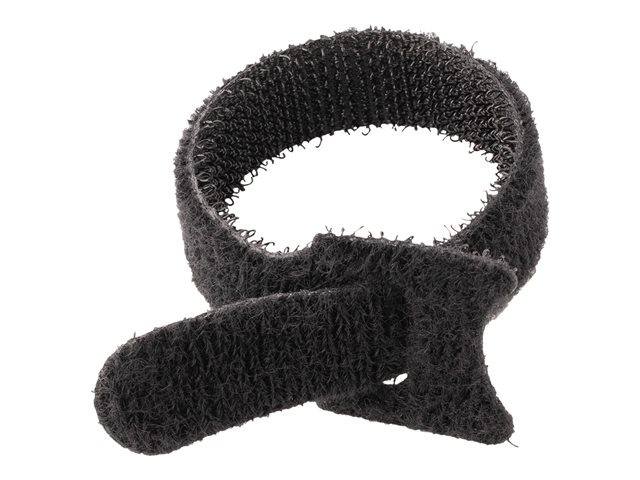 Elara StarTech.com 6in Hook And Loop Cable Ties 50 Pack Black Reusable Cable Straps Adjustable And Flexible Cord Organizer Tie/Wraps For Professional C