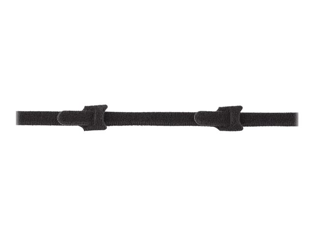 Elara StarTech.com 6in Hook And Loop Cable Ties 50 Pack Black Reusable Cable Straps Adjustable And Flexible Cord Organizer Tie/Wraps For Professional C