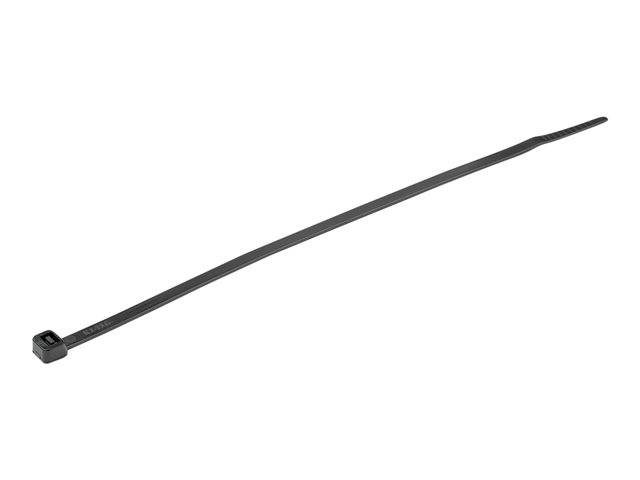 Elara StarTech.com 8"(20cm) Cable Ties 2-1/8"(55mm) Dia 50lb(22kg) Tensile Strength Nylon Self Locking Zip Ties UL Listed 1000 Pack Black (CBMZT8BK)