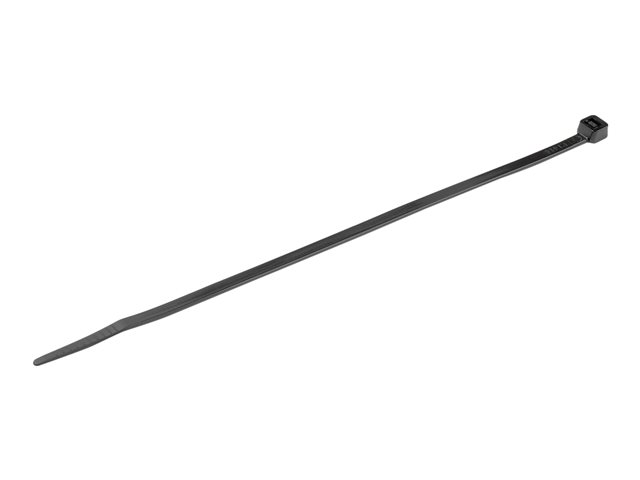 elara StarTech.com 8"(20cm) Cable Ties 2-1/8"(55mm) Dia 50lb(22kg) Tensile Strength Nylon Self Locking Zip Ties UL Listed 1000 Pack Black (CBMZT8BK)