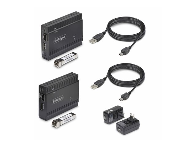 elara StarTech.com DisplayPort KVM Console Extender Over Fiber Optic 4K 60Hz