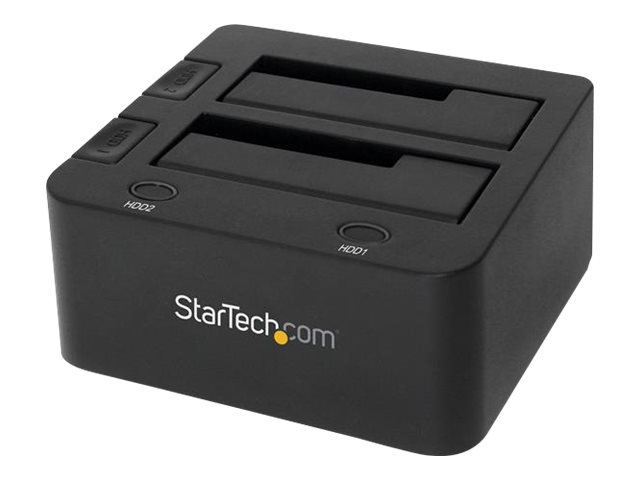 elara StarTech.com Dual-Bay USB 3.0 to SATA Hard Drive Docking Station USB Hard Drive Dock External 2.53.5 SATA IIIIII SSDHDD Docking Station Hot-Swap H