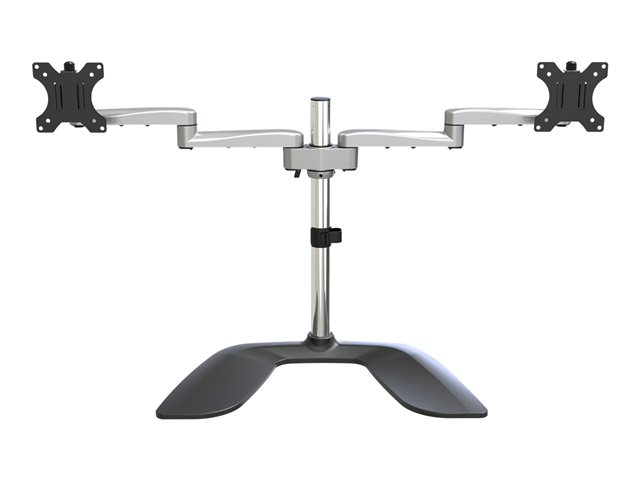 Elara StarTech.com Dual Monitor Stand Ergonomic Desktop Monitor Stand For Up To 32" VESA Displays Free-Standing Articulating Universal Computer Monitor Mo