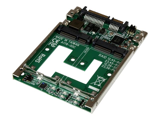 elara StarTech.com Dual mSATA SSD to 2.5" SATA RAID Adapter Converter