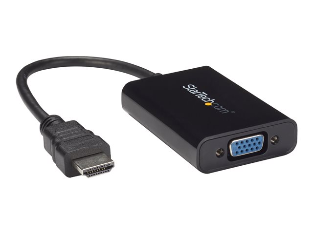 elara StarTech.com HDMI to VGA Video Adapter Converter with Audio for Desktop PC / Laptop / Ultrabook
