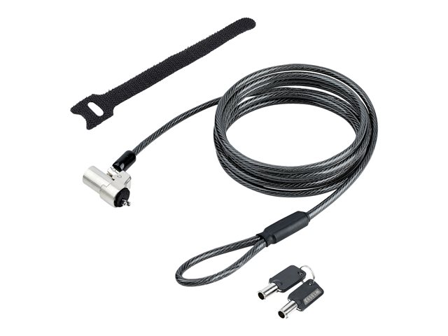 Elara StarTech.com Laptop Cable Lock 6Ft Compatible With Noble Wedge Laptop Cable Lock 6Ft (2m) Anti-Theft Keyed Lock Security Cable Lock For Dell XPS/L