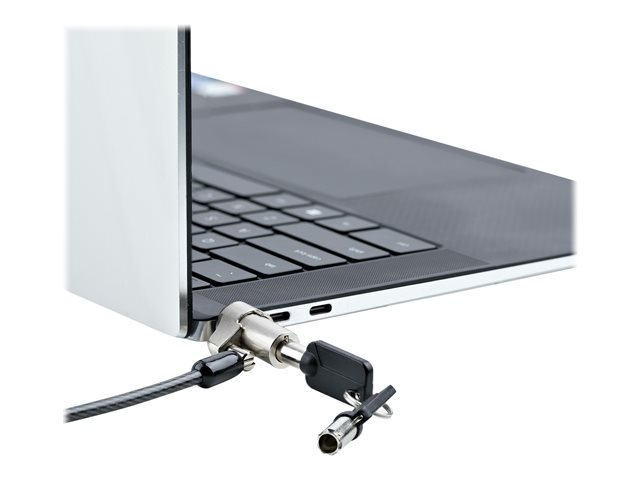 Elara StarTech.com Laptop Cable Lock 6Ft Compatible With Noble Wedge Laptop Cable Lock 6Ft (2m) Anti-Theft Keyed Lock Security Cable Lock For Dell XPS/L