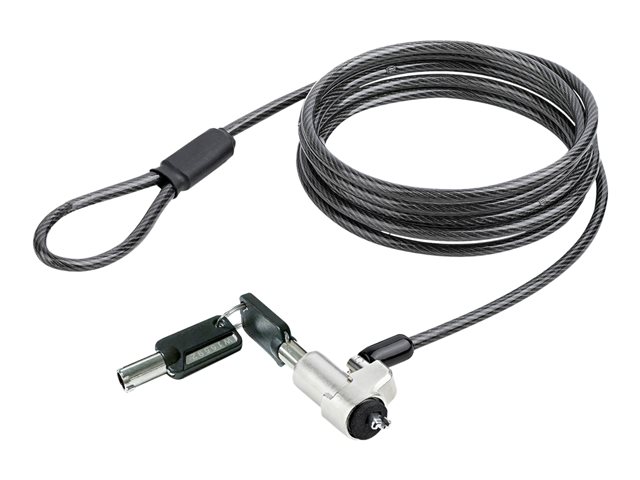 elara StarTech.com Laptop cable lock 6Ft Compatible With Noble Wedge Laptop Cable Lock 6Ft (2m) Anti-Theft Keyed Lock Security Cable Lock For Dell XPS/L