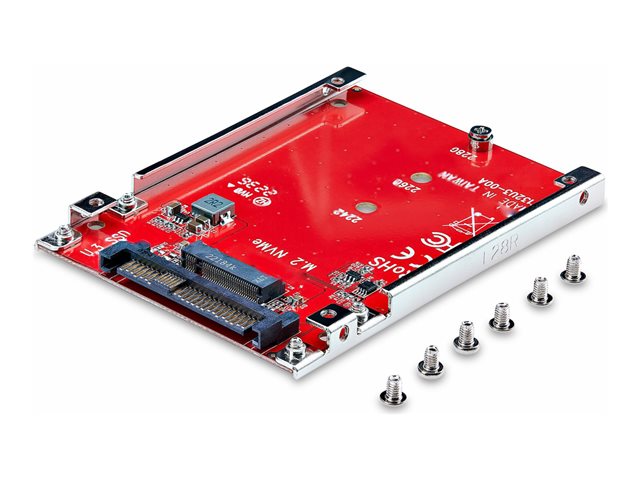 elara StarTech.com M.2 to U.3 Adapter For M.2 NVMe SSDs PCIe M.2 Drive to 2.5inch U.3 (SFF-TA-1001) Host Adapter/Converter TAA Compliant