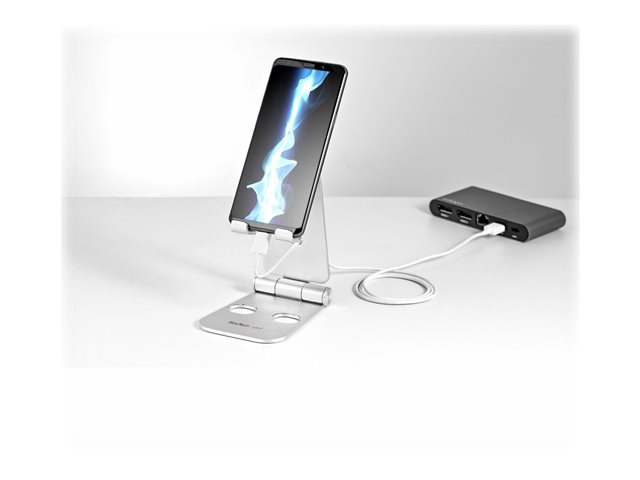 Elara StarTech.com Phone And Tablet Stand Foldable Universal Mobile Device Holder For Smartphones & Tablets Adjustable Multi-Angle Ergonomic Cell Phone Sta