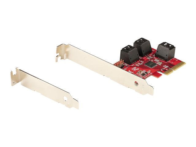 Elara StarTech.com SATA PCIe Card 2 Port PCIe SATA Expansion Card 6Gbps SATA Card Full/Low Profile PCI Express To SATA Adapter ASM1061 Non-Raid SATA Co