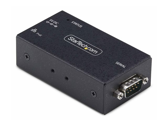 elara StarTech.com Serial to Ethernet Adapter IP LAN to RS232 DB9 Converter
