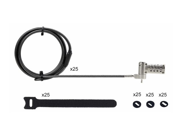 Elara StarTech.com Serialized Laptop Lock Works W/Noble Wedge/Nano/K-Slot