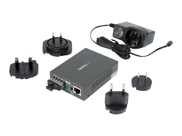 Elara StarTech.com Singlemode (SM) SC Fiber Media Converter For 10/100/1000 Network 10km Gigabit Ethernet 1310nm W/ Auto Negotiation Gigabit Ethernet T