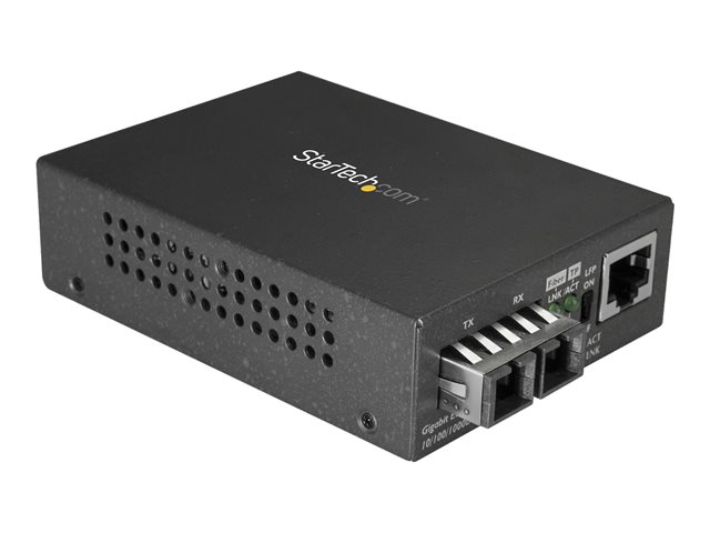 elara StarTech.com Singlemode (SM) SC Fiber Media Converter for 10/100/1000 Network 10km Gigabit Ethernet 1310nm w/ Auto Negotiation Gigabit Ethernet t