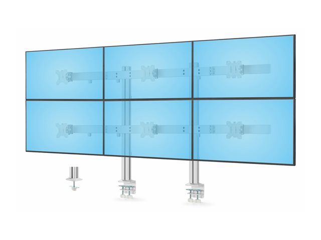 elara StarTech.com Six-Monitor Desk Mount w/ Crossbar Up To 32" Screens/17.6lb mounting kit