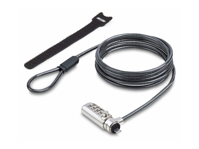 elara StarTech.com Slim Lock Noble Wedge Slot Compatible 6.6ft Locking Cable