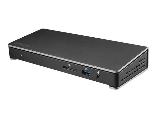elara StarTech.com Thunderbolt 3 Dock Dual Monitor 4K 60Hz TB3 Laptop Docking Station with DisplayPort 85W Power Delivery Charging 6-Port USB 3.0 Hub SD