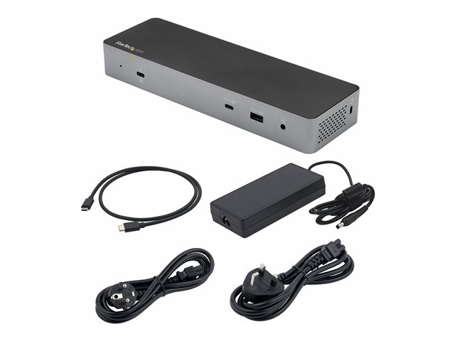 elara StarTech.com Thunderbolt 3 Dock with USB-C Host Compatibility Dual 4K 60Hz DisplayPort 1.4 or Dual HDMI 2.0 Monitors Single 8K TB3/USB-C Laptop Doc