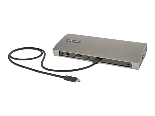 Elara StarTech.com Thunderbolt 4 Dock 96W Power Delivery Single 8K/Dual Monitor 4K 60Hz 3xTB4/USB4 Ports 4xUSB-A SD GbE Thunderbolt 4 Docking Station