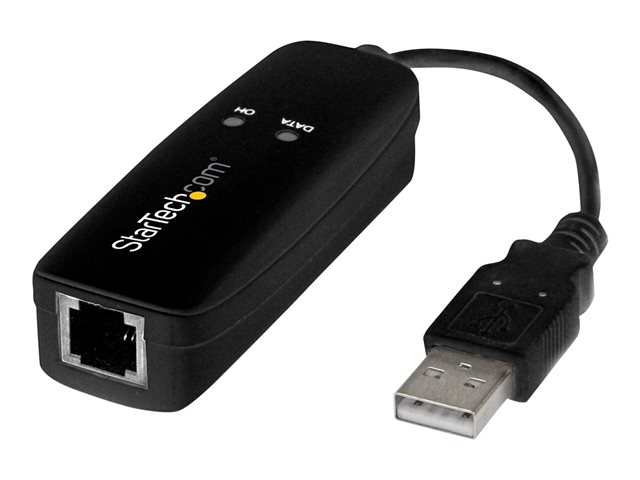 elara StarTech.com USB 2.0 Fax Modem 56K External Hardware Dial Up V.92 Modem/Dongle/Adapter Computer/Laptop Fax Modem USB to Telephone Jack USB Data Mo