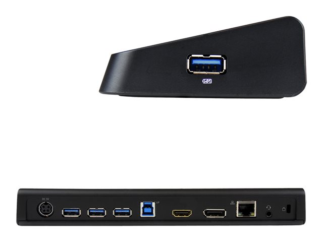 Elara StarTech.com USB 3.0 Docking Station Dual Monitor With HDMI & 4K DisplayPort 4x USB-A Gigabit Ethernet USB Type A Universal Laptop Dock With USB 3