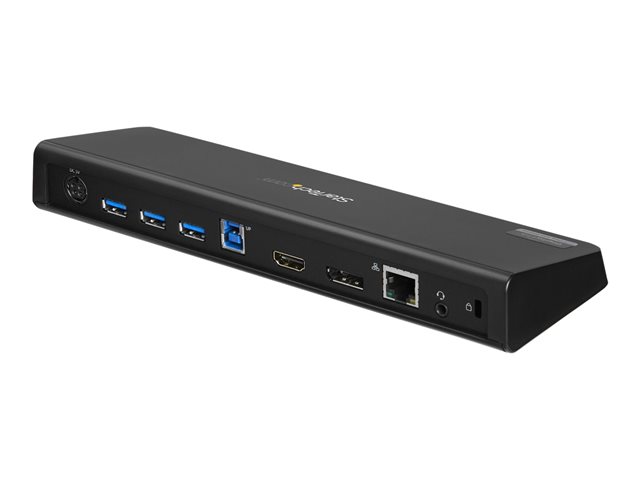 Elara StarTech.com USB 3.0 Docking Station Dual Monitor With HDMI & 4K DisplayPort 4x USB-A Gigabit Ethernet USB Type A Universal Laptop Dock With USB 3