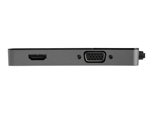 Elara StarTech.com USB 3.0 To HDMI And VGA Adapter 4K/1080p USB Type-A Dual Monitor Multiport Adapter Converter External Video Graphics Card For Multiple