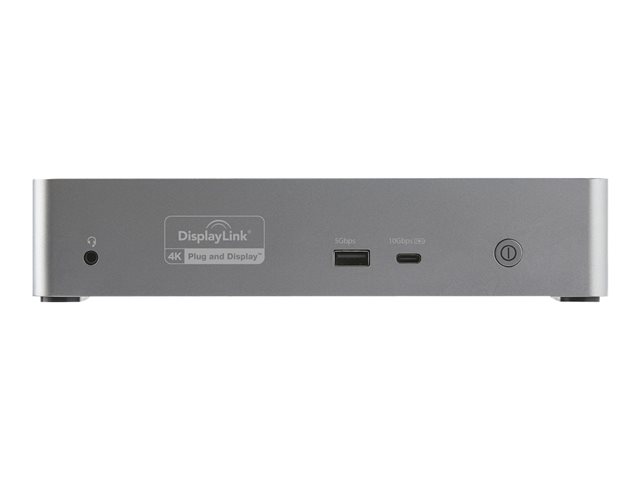 Elara StarTech.com USB-C Dock 4K 60Hz Quad Monitor DisplayPort & HDMI Universal USB C Docking Station With 100W Power Delivery Charging USB Hub W/ 1x USB