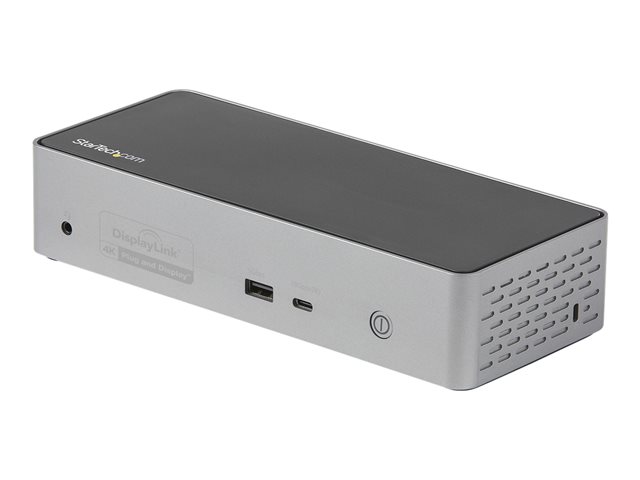 elara StarTech.com USB-C Dock 4K 60Hz Quad Monitor DisplayPort & HDMI Universal USB C Docking Station with 100W Power Delivery Charging USB Hub w/ 1x USB
