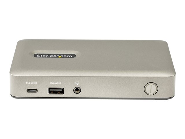 Elara StarTech.com USB C Dock USB-C To DisplayPort 4K 30Hz Or VGA Mini USB-C Laptop Docking Station With 65W Power Delivery Pass-Through Charging 4-Port