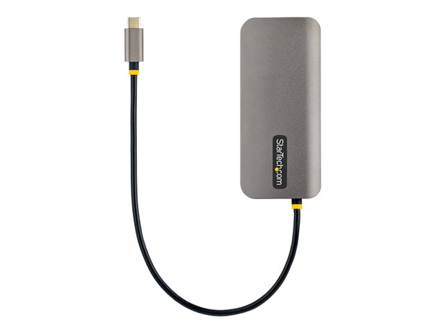 Elara StarTech.com USB C Multiport Adapter 4K 60Hz HDMI Video 3 Pt 5Gbps USB-A Hub 100W Power Delivery Pass-Through GbE SD/MicroSD USB Type-C Mini Tra