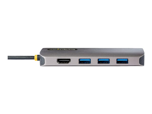 Elara StarTech.com USB C Multiport Adapter 4K 60Hz HDMI Video 3 Pt 5Gbps USB-A Hub 100W Power Delivery Pass-Through GbE SD/MicroSD USB Type-C Mini Tra